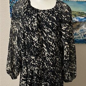 Terra & Sky Black and White Women's Dress